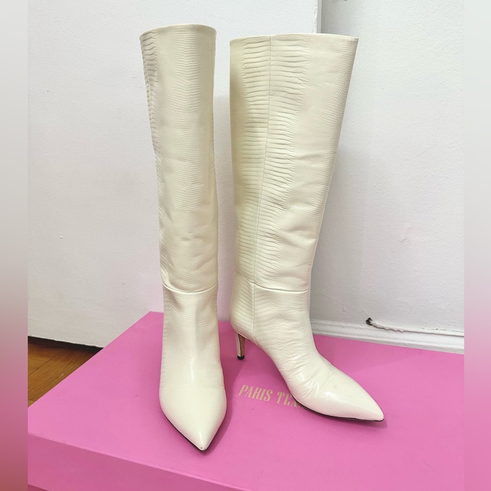 Paris Texas off white vanilla boots.